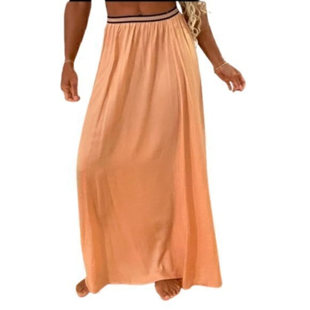 [Zara Basic] Peach Maxi Skirt - Size M